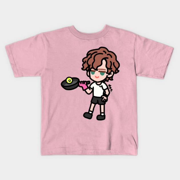 Andrey Rublev in UTS:3 Kids T-Shirt by dotbyedot